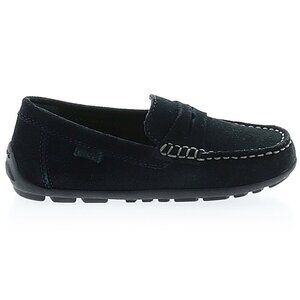 Geox Respira Navy Blue Suede Leather Driving loafer kids Size EU 28 US 11 NWT